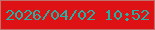 文字の大きさ：3、枠の色：bf716b、背景の色：de1114、文字の色：23b1a4 無料ブログパーツのブログ時計