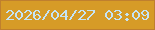 文字の大きさ：2、枠の色：bf7f2e、背景の色：d69b27、文字の色：c5e4f6 無料ブログパーツのブログ時計