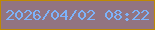 文字の大きさ：2、枠の色：bf8903、背景の色：927481、文字の色：7db3fa 無料ブログパーツのブログ時計
