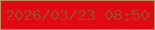 文字の大きさ：1、枠の色：bf8c64、背景の色：e10912、文字の色：a04829 無料ブログパーツのブログ時計