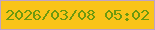 文字の大きさ：2、枠の色：bfa2c6、背景の色：f9c419、文字の色：6d990f 無料ブログパーツのブログ時計