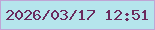 文字の大きさ：1、枠の色：bfa5d5、背景の色：b5e5ec、文字の色：6a2b5e 無料ブログパーツのブログ時計