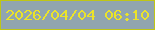 文字の大きさ：4、枠の色：bfc616、背景の色：91a5af、文字の色：ebe329 無料ブログパーツのブログ時計