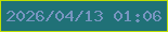 文字の大きさ：2、枠の色：bfdf04、背景の色：207177、文字の色：7795c0 無料ブログパーツのブログ時計