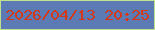 文字の大きさ：3、枠の色：bfe18c、背景の色：5c7bb5、文字の色：d33818 無料ブログパーツのブログ時計