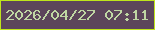 文字の大きさ：1、枠の色：bfe41b、背景の色：5c455a、文字の色：bfd7a3 無料ブログパーツのブログ時計