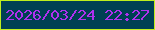 文字の大きさ：3、枠の色：bfee1d、背景の色：004053、文字の色：b031ef 無料ブログパーツのブログ時計