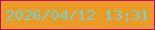 文字の大きさ：4、枠の色：c0076d、背景の色：ec9a26、文字の色：70d3ce 無料ブログパーツのブログ時計