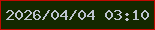 文字の大きさ：5、枠の色：c00901、背景の色：132800、文字の色：bdc3d0 無料ブログパーツのブログ時計