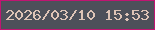 文字の大きさ：3、枠の色：c01572、背景の色：4d505a、文字の色：dec4b7 無料ブログパーツのブログ時計