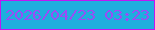 文字の大きさ：3、枠の色：c016f3、背景の色：1faede、文字の色：9a4cf5 無料ブログパーツのブログ時計