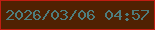 文字の大きさ：3、枠の色：c01d12、背景の色：502102、文字の色：4e7d7d 無料ブログパーツのブログ時計