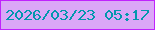 文字の大きさ：4、枠の色：c023fd、背景の色：dba7f7、文字の色：0397ad 無料ブログパーツのブログ時計