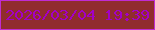 文字の大きさ：4、枠の色：c02cd2、背景の色：912c2e、文字の色：a300c6 無料ブログパーツのブログ時計