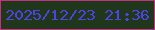 文字の大きさ：2、枠の色：c03382、背景の色：21371c、文字の色：4f44e3 無料ブログパーツのブログ時計