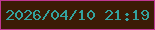 文字の大きさ：3、枠の色：c03792、背景の色：3b1b05、文字の色：33a39f 無料ブログパーツのブログ時計