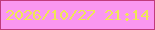 文字の大きさ：1、枠の色：c03b7c、背景の色：fa97f0、文字の色：efe756 無料ブログパーツのブログ時計