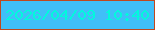 文字の大きさ：4、枠の色：c0481f、背景の色：40bff8、文字の色：02f9dc 無料ブログパーツのブログ時計