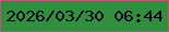 文字の大きさ：4、枠の色：c0557d、背景の色：308e3c、文字の色：02041a 無料ブログパーツのブログ時計
