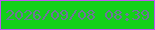 文字の大きさ：5、枠の色：c055f3、背景の色：13d019、文字の色：6e7599 無料ブログパーツのブログ時計