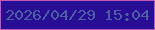 文字の大きさ：4、枠の色：c059b6、背景の色：270e94、文字の色：4d5ea3 無料ブログパーツのブログ時計
