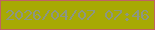 文字の大きさ：5、枠の色：c06263、背景の色：a7a904、文字の色：8c9683 無料ブログパーツのブログ時計