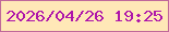 文字の大きさ：4、枠の色：c0689a、背景の色：ffe8b7、文字の色：ae15aa 無料ブログパーツのブログ時計