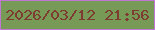 文字の大きさ：4、枠の色：c076d4、背景の色：779a56、文字の色：7e3b32 無料ブログパーツのブログ時計