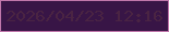 文字の大きさ：5、枠の色：c077ab、背景の色：381546、文字の色：4a2443 無料ブログパーツのブログ時計