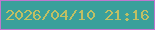 文字の大きさ：3、枠の色：c077cf、背景の色：3aa09b、文字の色：c0bf64 無料ブログパーツのブログ時計