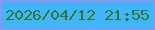 文字の大きさ：1、枠の色：c080eb、背景の色：40b6f8、文字の色：2e7736 無料ブログパーツのブログ時計