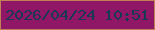 文字の大きさ：4、枠の色：c08156、背景の色：901765、文字の色：193855 無料ブログパーツのブログ時計