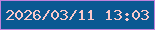 文字の大きさ：2、枠の色：c081db、背景の色：0b5992、文字の色：fac9ca 無料ブログパーツのブログ時計