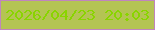 文字の大きさ：3、枠の色：c085bd、背景の色：b4c453、文字の色：89d400 無料ブログパーツのブログ時計