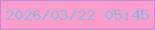 文字の大きさ：2、枠の色：c087e0、背景の色：fa9dca、文字の色：8fb3e2 無料ブログパーツのブログ時計