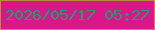 文字の大きさ：3、枠の色：c08b3b、背景の色：da168a、文字の色：1aa068 無料ブログパーツのブログ時計
