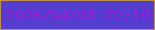 文字の大きさ：1、枠の色：c09146、背景の色：543ed0、文字の色：9b1bdb 無料ブログパーツのブログ時計