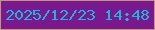 文字の大きさ：1、枠の色：c09872、背景の色：7a198f、文字の色：1bb7da 無料ブログパーツのブログ時計