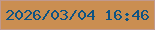 文字の大きさ：2、枠の色：c0998e、背景の色：ca8e51、文字の色：0d5383 無料ブログパーツのブログ時計