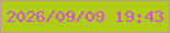 文字の大きさ：3、枠の色：c09997、背景の色：b1cc14、文字の色：d14de3 無料ブログパーツのブログ時計