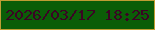 文字の大きさ：3、枠の色：c09d33、背景の色：0b5d07、文字の色：3b0424 無料ブログパーツのブログ時計