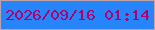 文字の大きさ：4、枠の色：c0a1a5、背景の色：2685fb、文字の色：ae016b 無料ブログパーツのブログ時計
