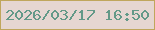 文字の大きさ：2、枠の色：c0a65c、背景の色：e6d6d1、文字の色：639988 無料ブログパーツのブログ時計