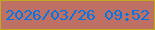 文字の大きさ：2、枠の色：c0a820、背景の色：be7064、文字の色：0175e5 無料ブログパーツのブログ時計