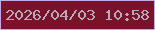 文字の大きさ：4、枠の色：c0abe8、背景の色：79122b、文字の色：b8abb9 無料ブログパーツのブログ時計