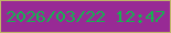 文字の大きさ：3、枠の色：c0b667、背景の色：982a95、文字の色：17b151 無料ブログパーツのブログ時計