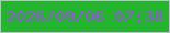 文字の大きさ：4、枠の色：c0becc、背景の色：23b52e、文字の色：9753d9 無料ブログパーツのブログ時計