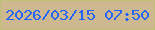 文字の大きさ：1、枠の色：c0c074、背景の色：ceb890、文字の色：2464f9 無料ブログパーツのブログ時計