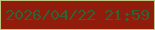 文字の大きさ：3、枠の色：c0c482、背景の色：921c0c、文字の色：2f6335 無料ブログパーツのブログ時計
