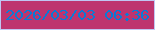 文字の大きさ：3、枠の色：c0c7f3、背景の色：be356f、文字の色：097bd6 無料ブログパーツのブログ時計